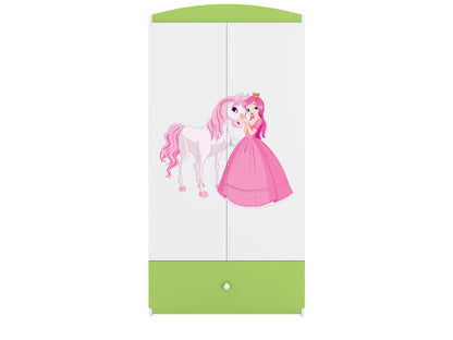 Roupeiro Kocot Kids BabyDreams Princess and Horse Green