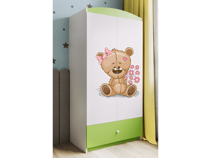 Roupeiro Kocot Kids BabyDreams Teddybear Flowers Green