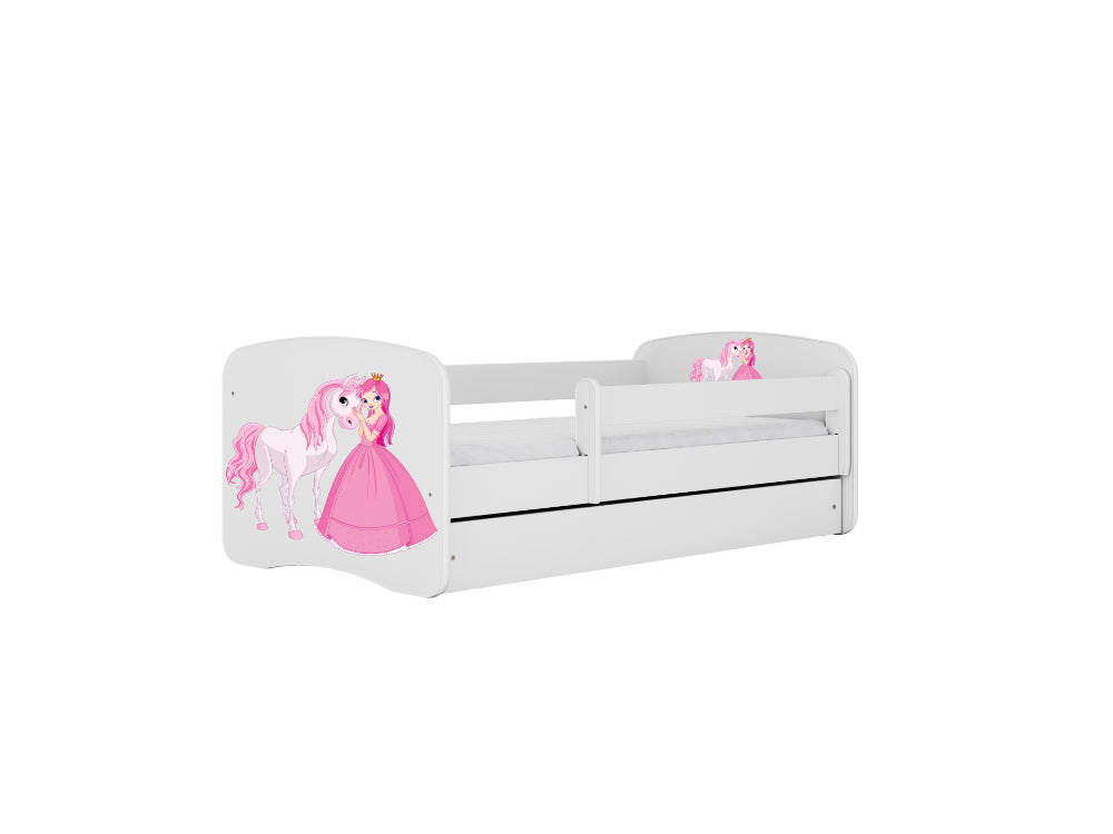 Cama 160 x 80 cm Kocot Kids BabyDreams Princess and Horse White