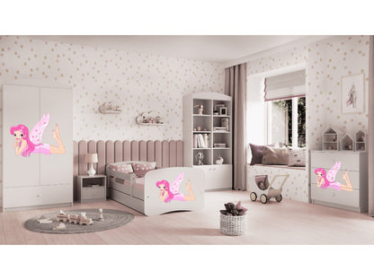 Cama 140 x 70 cm Kocot Kids BabyDreams Fairy com asas White