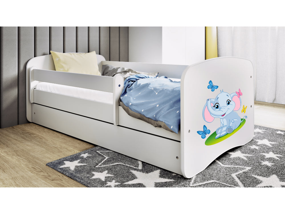 Cama 140 x 70 cm Kocot Kids BabyDreams Baby Elephant White