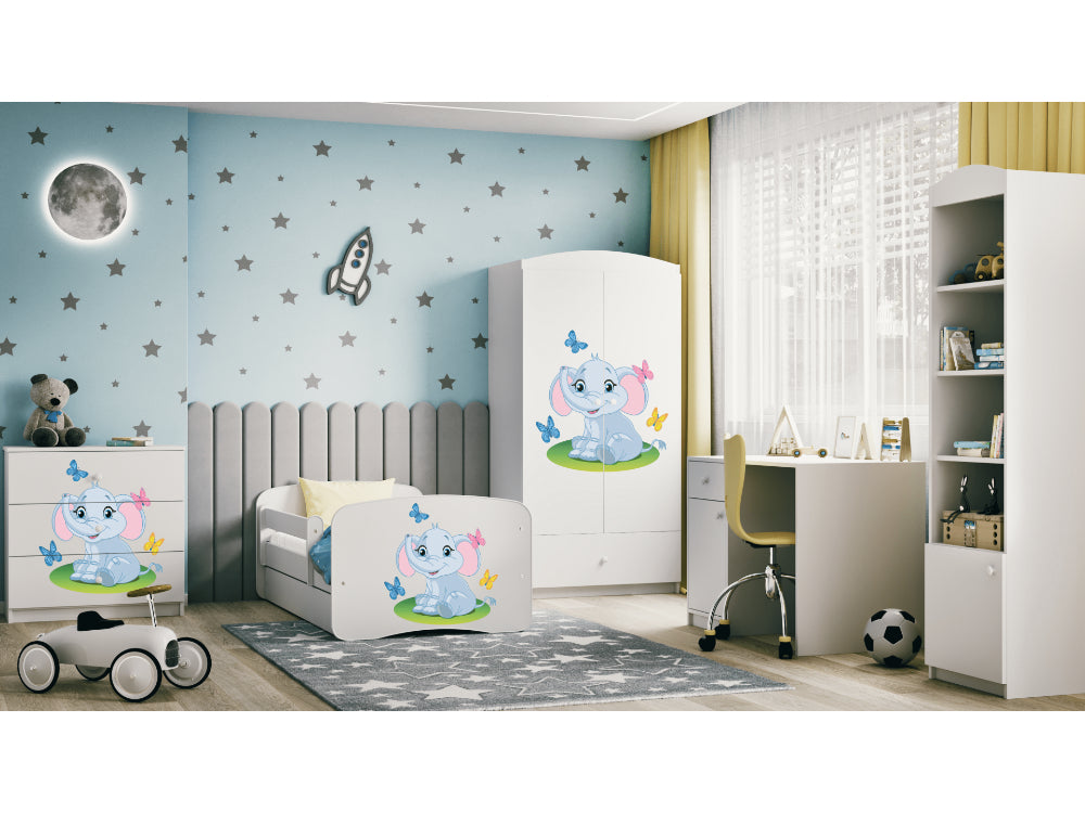 Cama 140 x 70 cm Kocot Kids BabyDreams Baby Elephant White