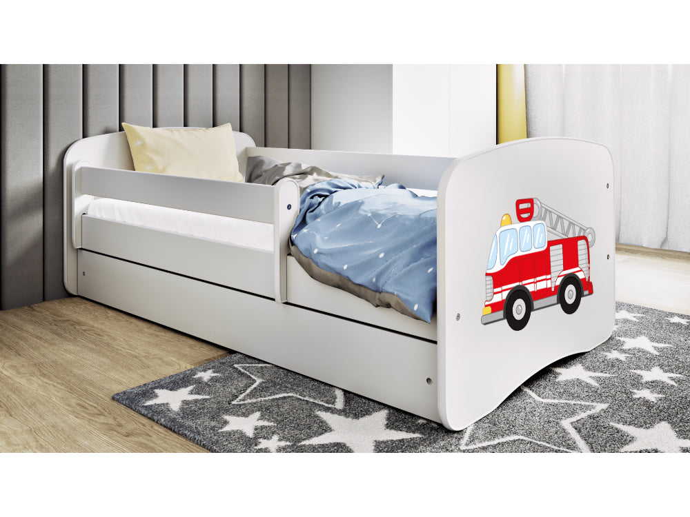 Cama 140 x 70 cm Kocot Kids BabyDreams Fire Brigade White