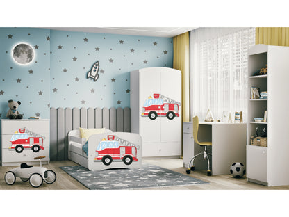 Cama 140 x 70 cm Kocot Kids BabyDreams Fire Brigade White