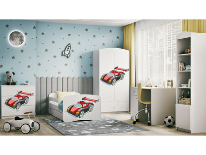 Cama 140 x 70 cm Kocot Kids BabyDreams Racing Car White