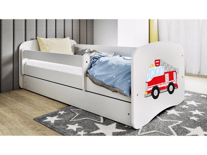 Cama 180 x 80 cm Kocot Kids BabyDreams Fire Brigade White