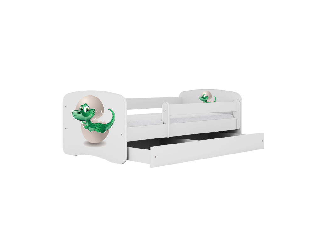 Cama 140 x 70 cm Kocot Kids com gaveta Babydreams Baby Dino White