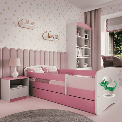 Cama 180 x 80 cm Kocot Kids BabyDreams Baby Dino Pink