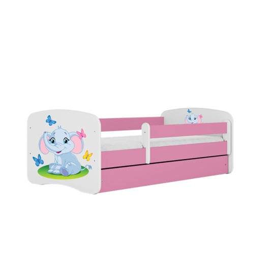 Cama 160 x 80 cm Kocot Kids BabyDreams Baby Elephant Pink