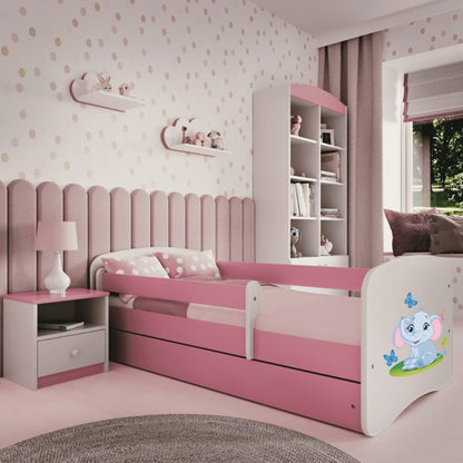 Cama 160 x 80 cm Kocot Kids BabyDreams Baby Elephant Pink