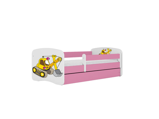 Cama 160 x 80 cm Kocot Kids BabyDreams Digger Pink