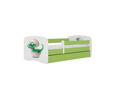 Cama 180 x 80 cm Kocot Kids BabyDreams Baby Dino Green