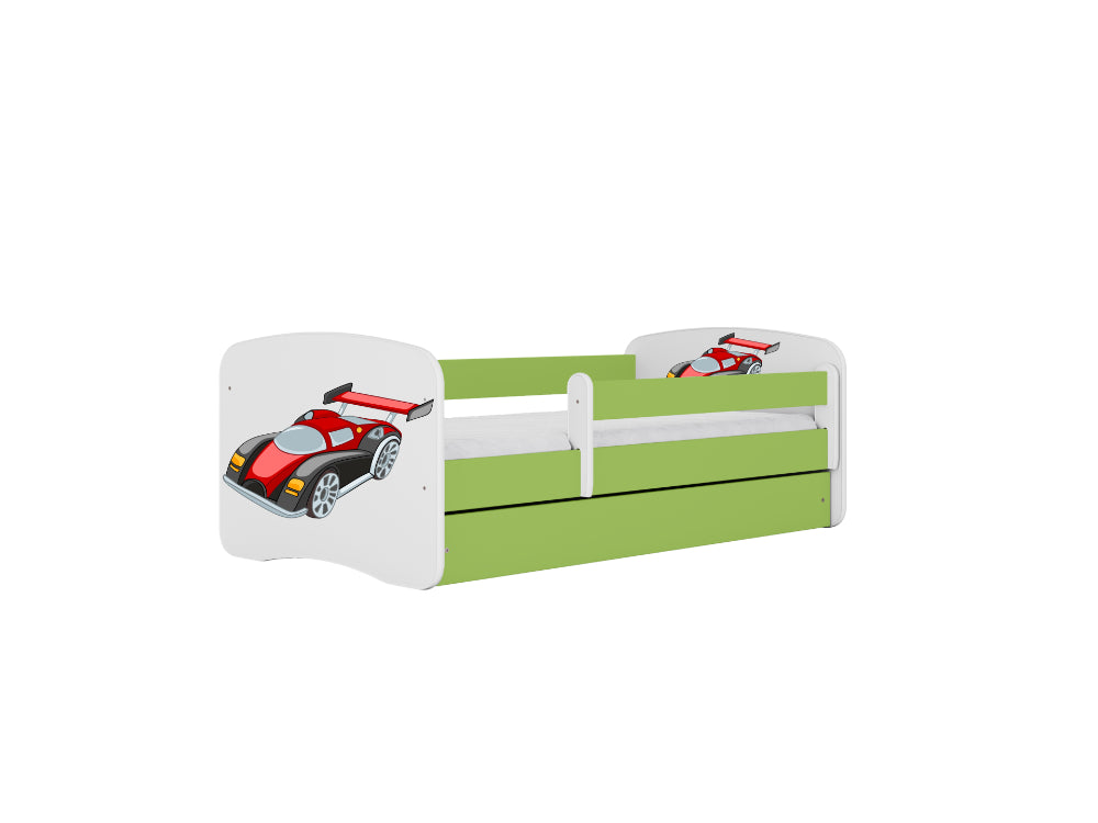 Cama 160 x 80 cm Kocot Kids BabyDreams Racing Car Green