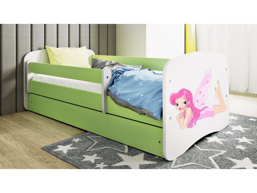 Cama 160 x 80 cm Kocot Kids BabyDreams Fairy com asas Green