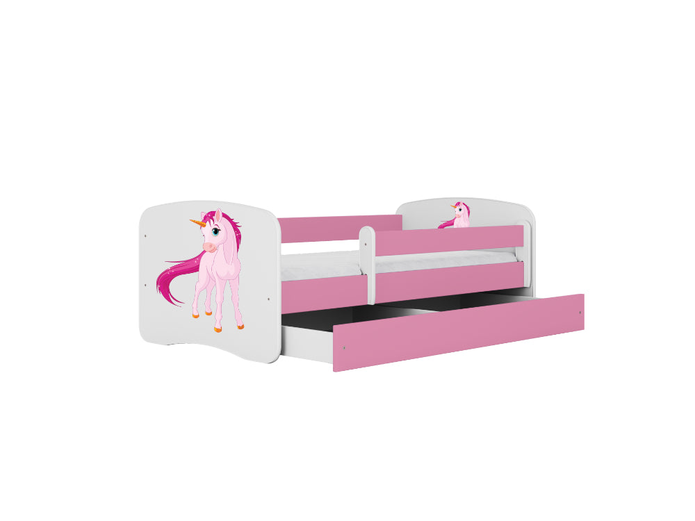 Cama 140 x 70 cm Kocot Kids BabyDreams Unicorn Pink