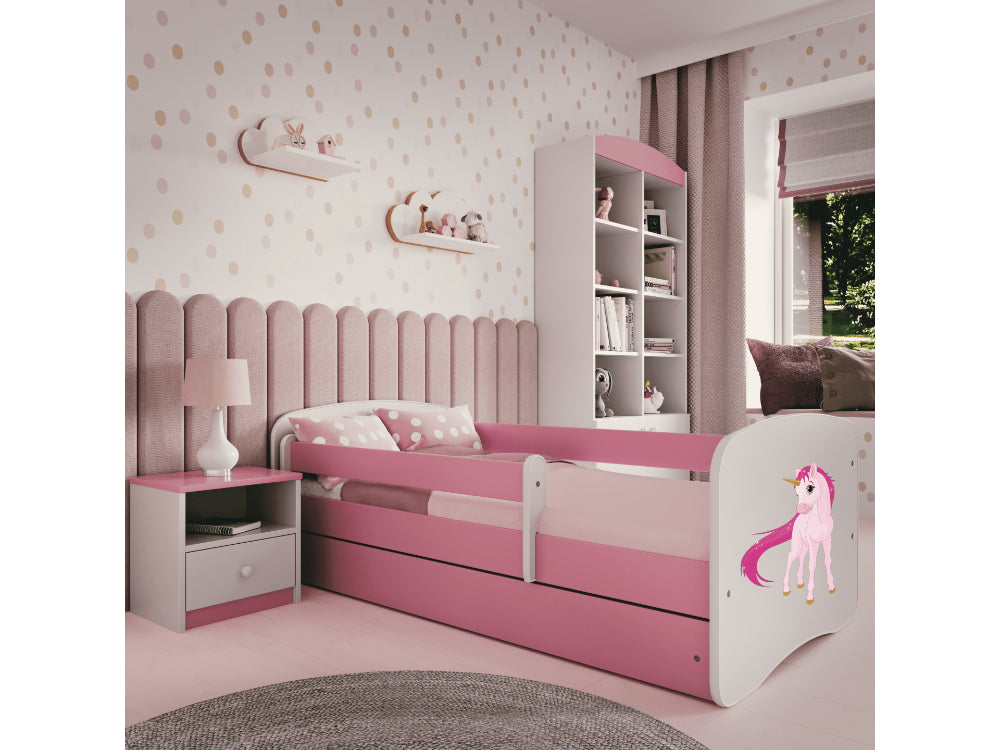 Cama 140 x 70 cm Kocot Kids BabyDreams Unicorn Pink