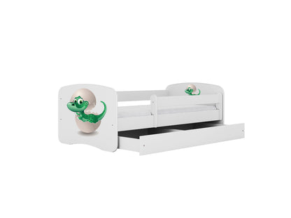Cama 180 x 80 cm Kocot Kids com gaveta BabyDreams Baby Dino White