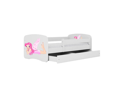 Cama 160 x 80 cm Kocot Kids com gaveta BabyDreams Fairy com asas White