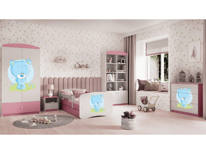 Cama 140 x 70 cm Kocot Kids BabyDreams Pink Teddybear