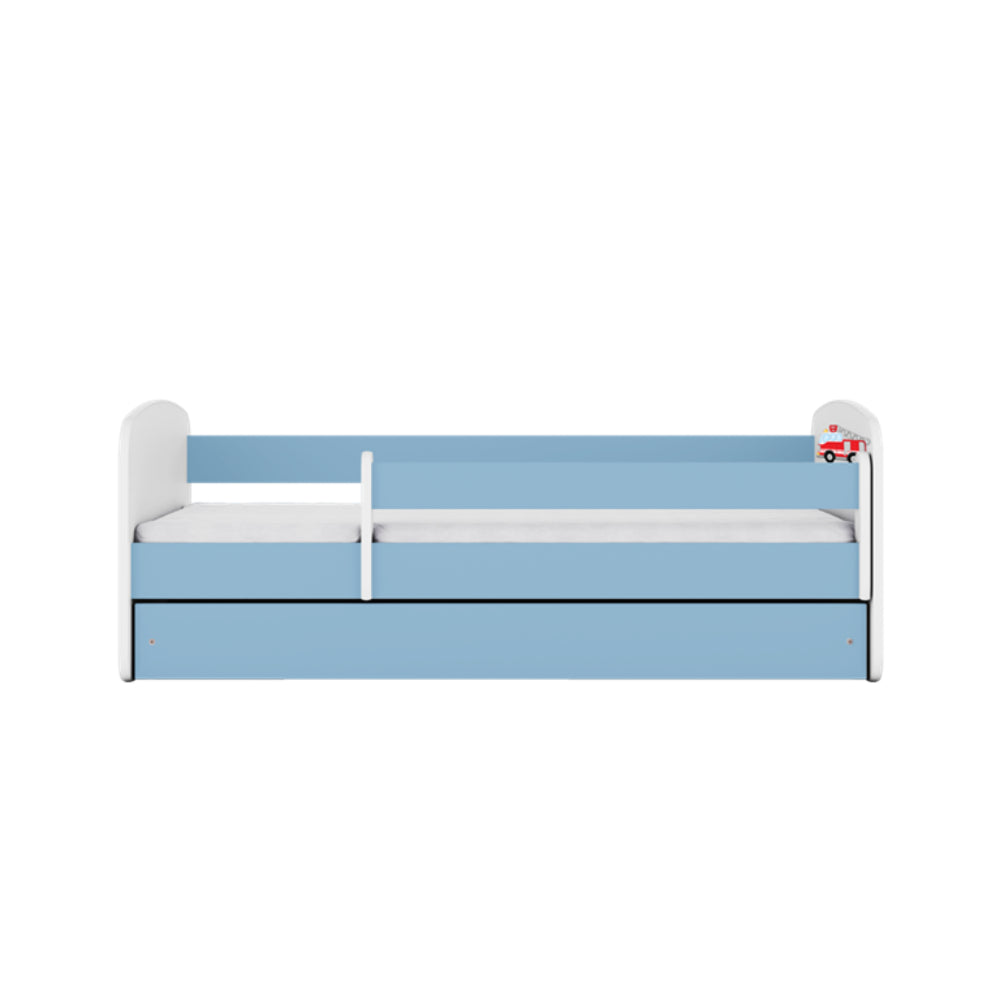 Cama 140 x 70 cm Kocot Kids com colchão BabyDreams Fire Brigade Blue