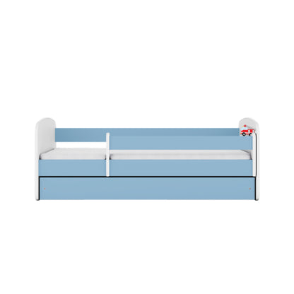 Cama 140 x 70 cm Kocot Kids com colchão BabyDreams Fire Brigade Blue