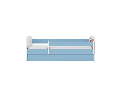 Cama 180 x 80 cm Kocot Kids com colchão BabyDreams Fire Brigade Blue