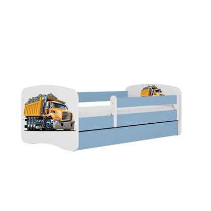 Cama 140 x 70 cm Kocot Kids com colchão BabyDreams Truck Blue
