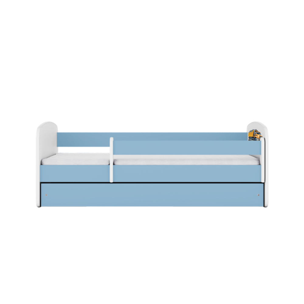 Cama 140 x 70 cm Kocot Kids com colchão BabyDreams Truck Blue