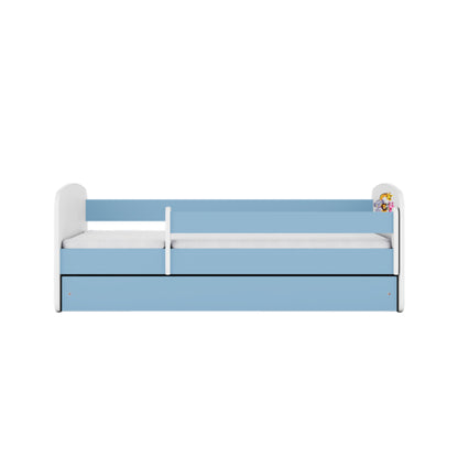 Cama 140 x 70 cm Kocot Kids com colchão BabyDreams Zoo Blue