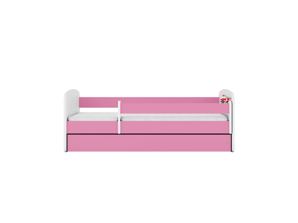 Cama 140 x 70 cm Kocot Kids BabyDreams Fire Brigade Pink