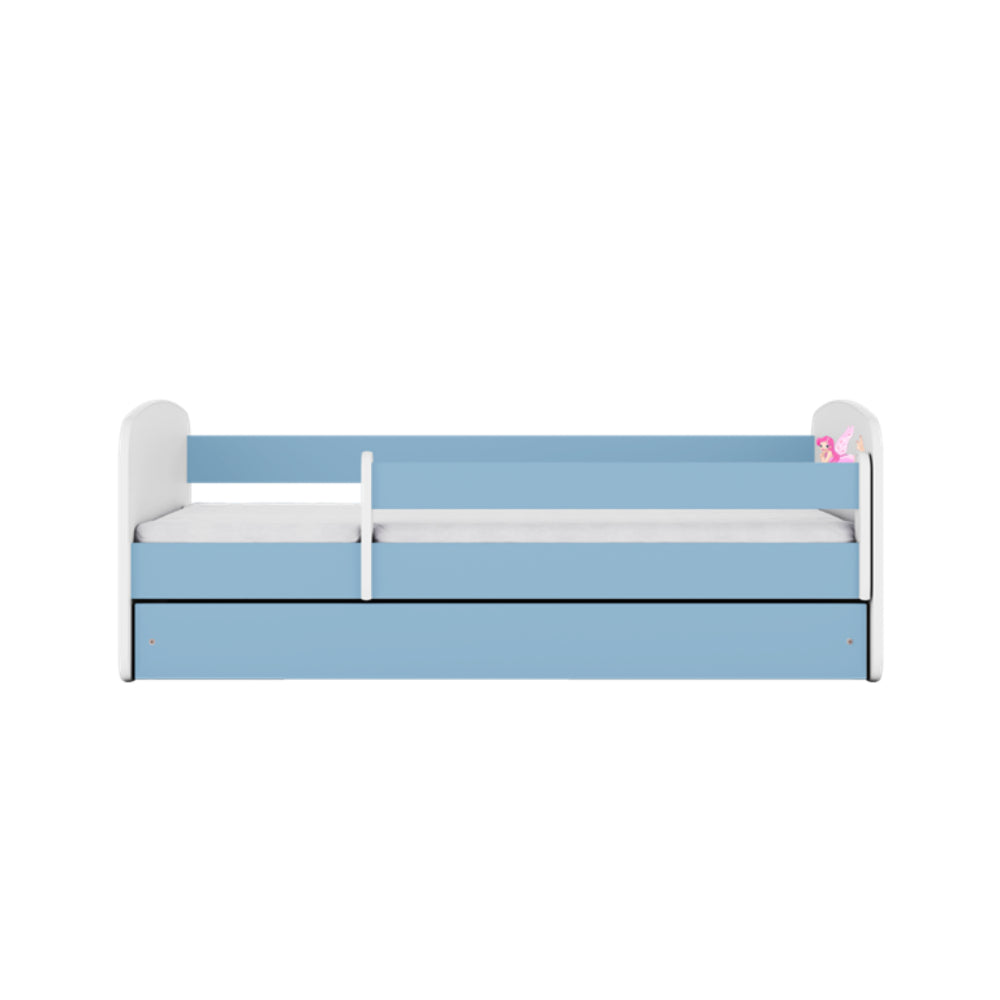 Cama 140 x 70 cm Kocot Kids com colchão BabyDreams Fairy com asas Blue