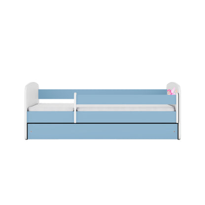 Cama 140 x 70 cm Kocot Kids com colchão BabyDreams Fairy com asas Blue