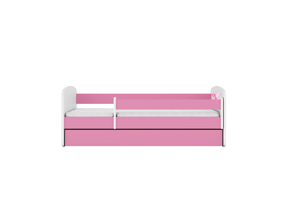 Cama 180 x 80 cm Kocot Kids com colchão BabyDreams Fairy com asas Pink