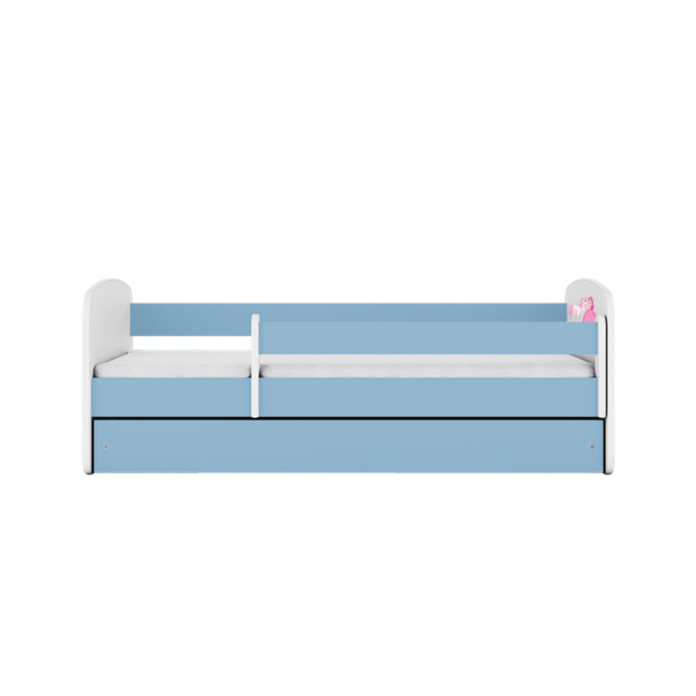 Cama 140 x 70 cm Kocot Kids com colchão BabyDreams Princess and Horse Blue
