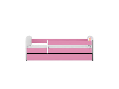 Cama 140 x 70 cm Kocot Kids com colchão BabyDreams Teddybear Butterflies Pink