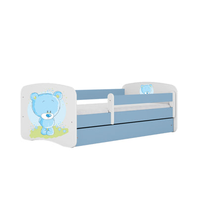 Cama 140 x 70 cm Kocot Kids com colchão BabyDreams Blue Teddybear Blue