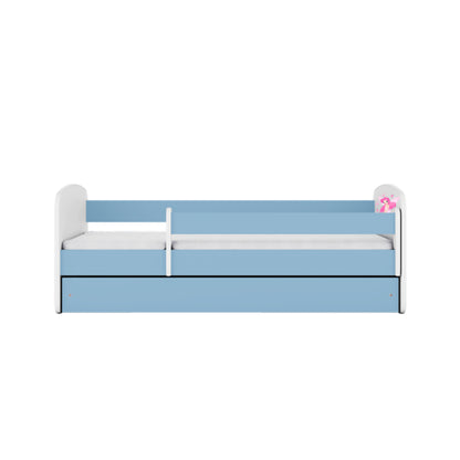Cama 140 x 70 cm Kocot Kids com colchão BabyDreams Fairy Borboletas Blue
