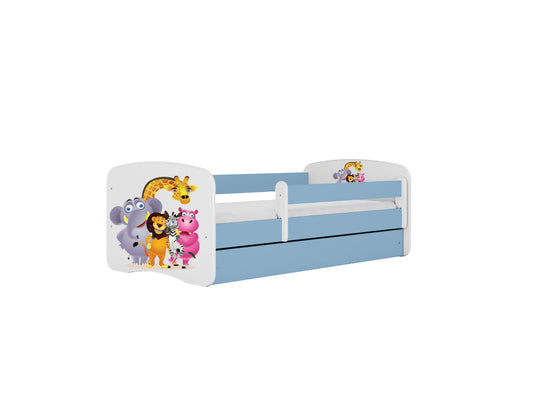 Cama 180 x 80 cm Kocot Kids BabyDreams Zoo Blue