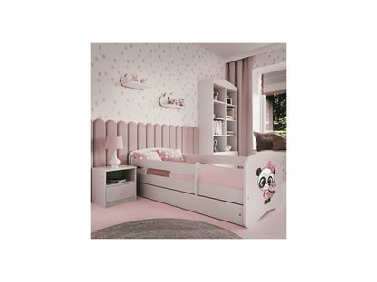 Cama 180 x 80 cm Kocot Kids com gaveta e colchão BabyDreams Panda White