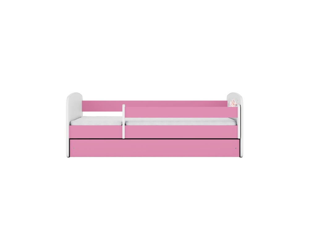 Cama 160 x 80 cm Kocot Kids com colchão BabyDreams Horse Pink