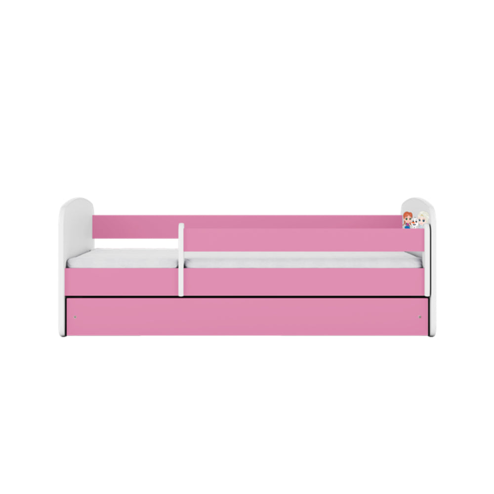 Cama 180 x 80 cm Kocot Kids com colchão BabyDreams Frozen Land Pink