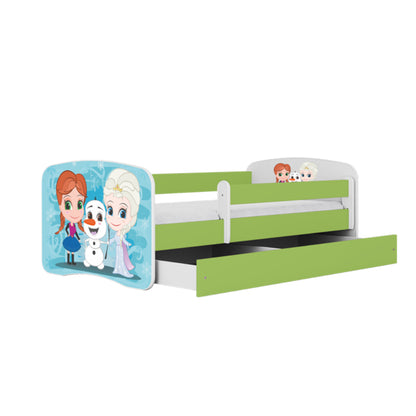 Cama 140 x 70 cm Kocot Kids BabyDreams Frozen Land Green