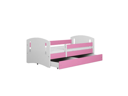 Cama 160 x 80 cm Kocot Kids com gaveta e colchão Classic 2 Pink