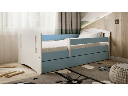 Cama 180 x 80 cm Kocot Kids com gaveta e colchão Classic 2 Blue