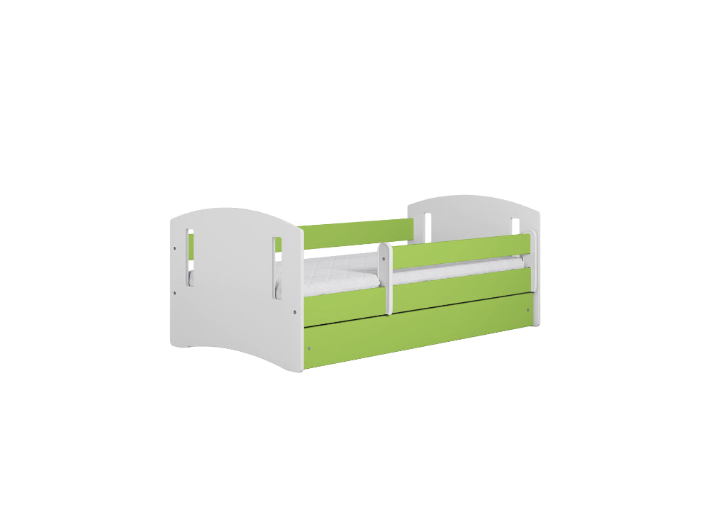 Cama 180 x 80 cm Kocot Kids com gaveta e colchão Classic 2 Green