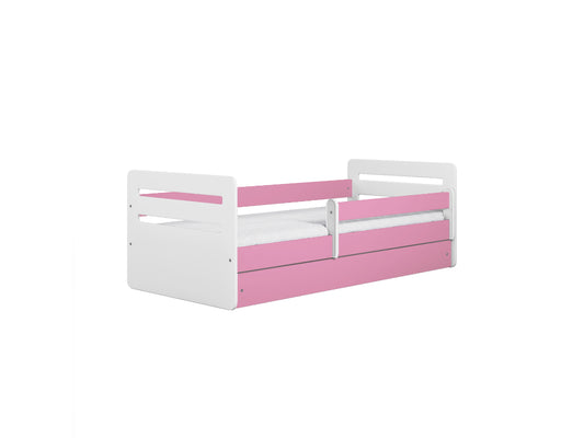Cama 160 x 80 cm Kocot Kids com gaveta e colchão Tomi Pink