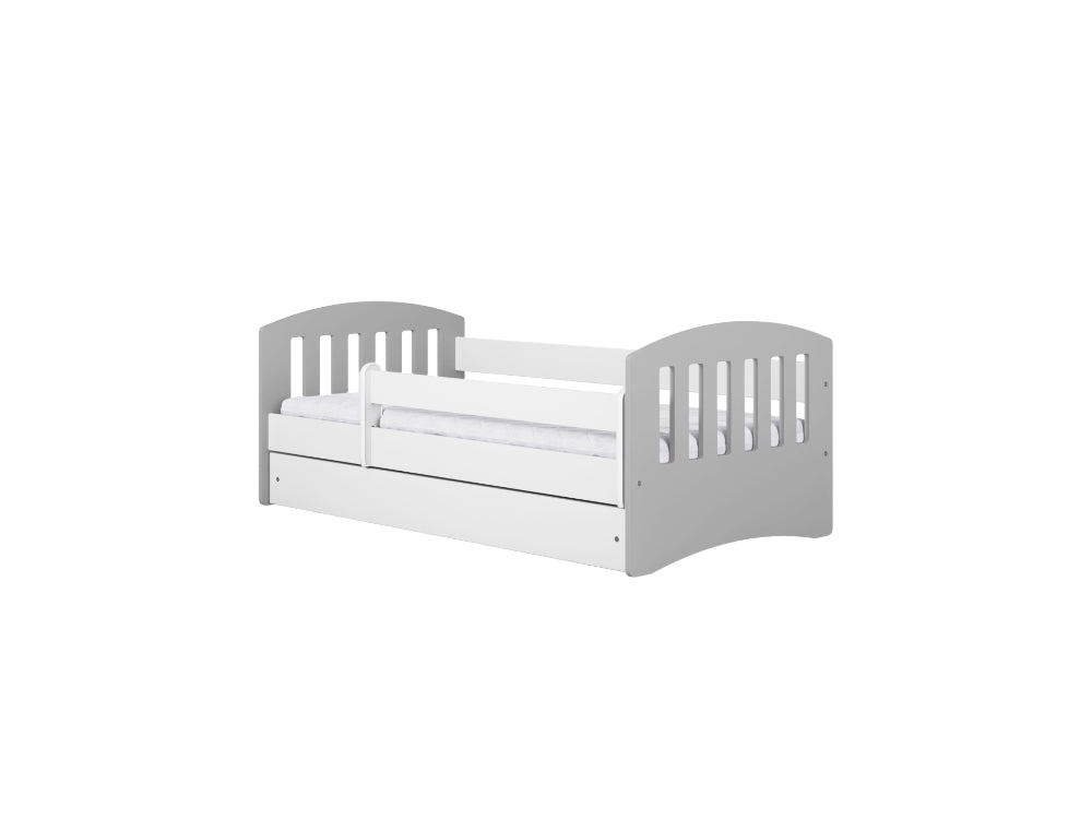 Cama 180 x 80 cm Kocot Kids com colchão Classic 1 Mix Grey