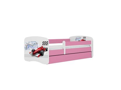 Cama 140 x 70 cm Kocot Kids com colchão BabyDreams Formula Pink