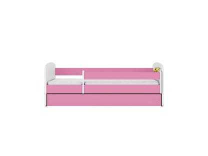 Cama 180 x 80 cm Kocot Kids com colchão BabyDreams Digger Pink