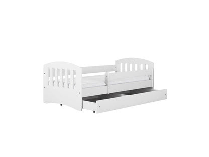 Cama 140 x 80 cm Kocot Kids com gaveta e colchão Classic 1 White